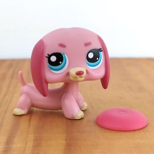 LPS Pink Dachshund 1306 Authentic Littlest Pet Shop Dog Etsy