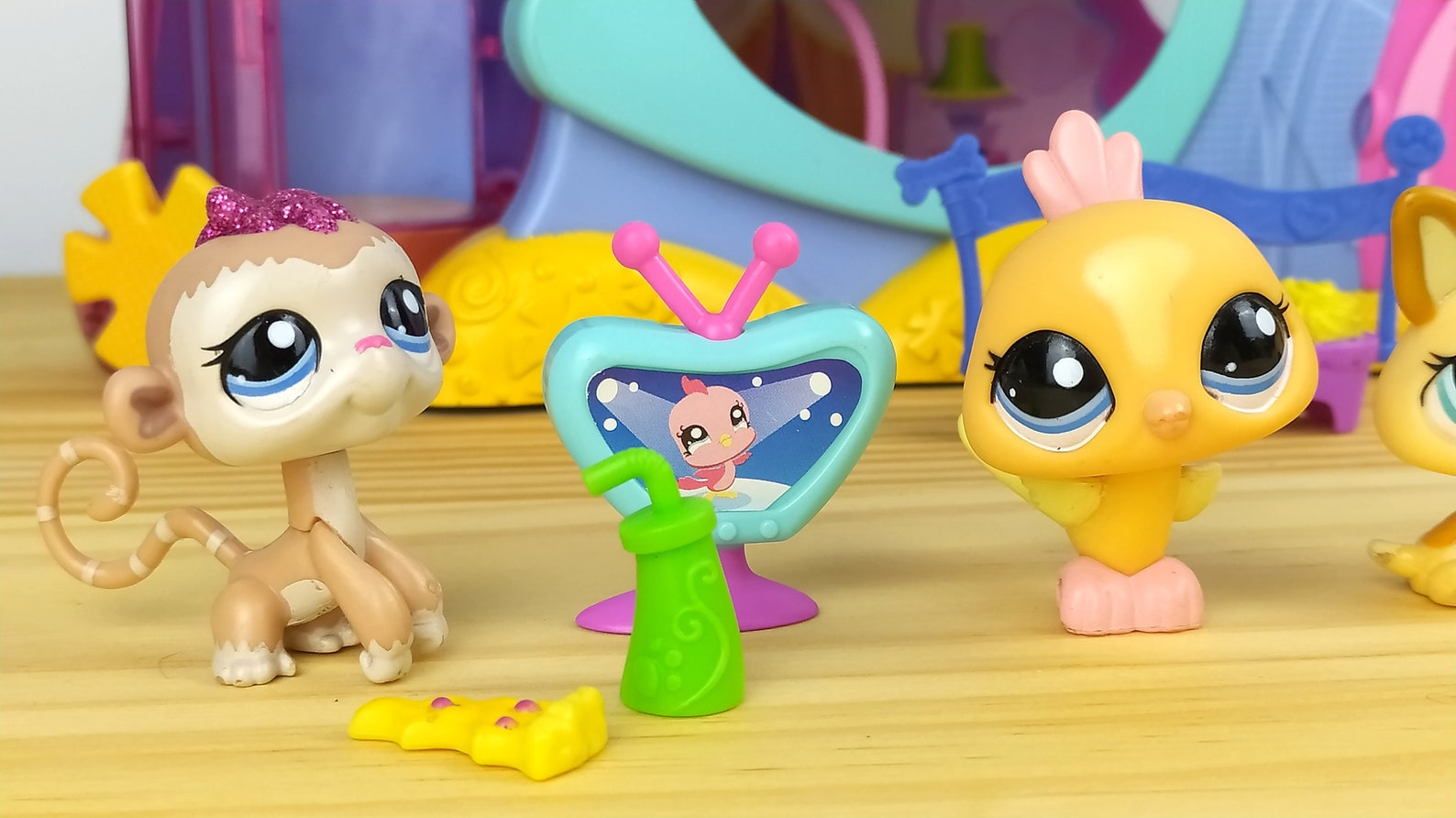 lps-pet-hotel-playset-glitter-monkey-extra-pets-etsy