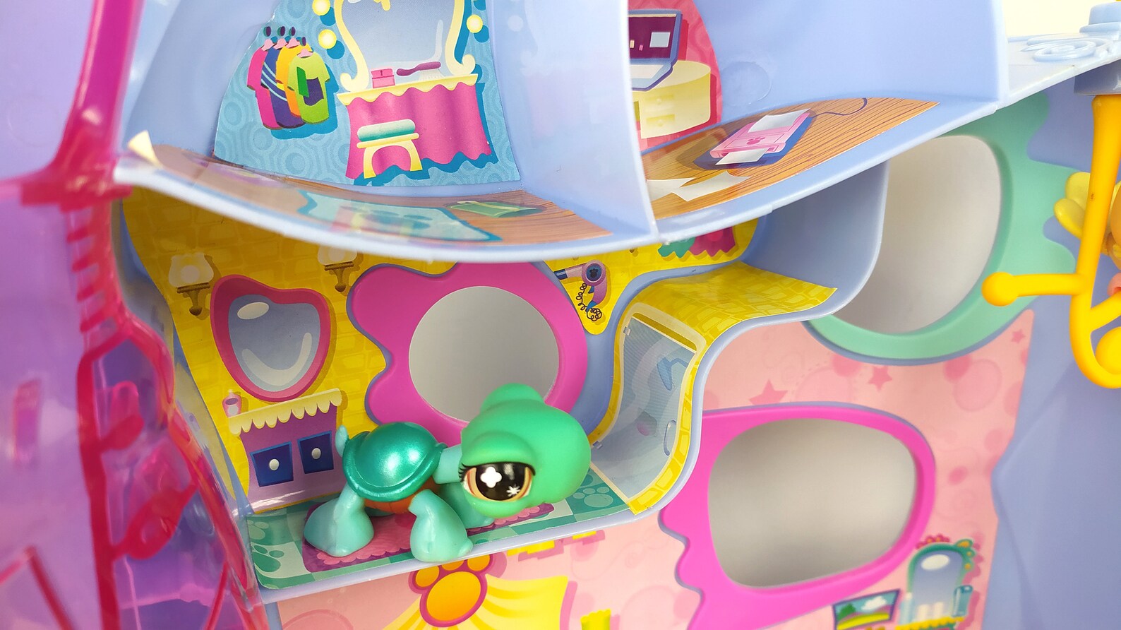 lps-pet-hotel-playset-glitter-monkey-extra-pets-etsy