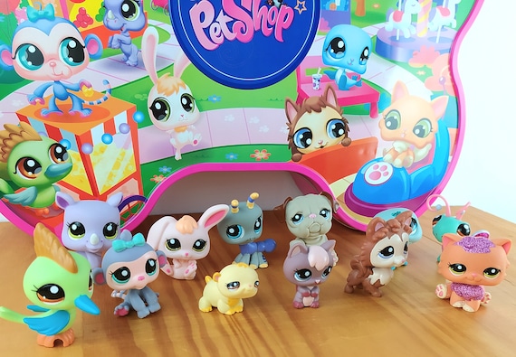 LPS Fucsia 'multi Park: Collectors Set' Bone Box Glitter