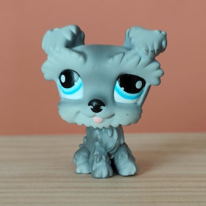 LPS Schnautzer #1393 / Authentic vintage Hasbro Littlest Pet Shop