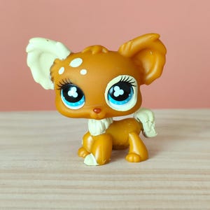 LPS Brown spotted Chihuahua #731 / Authentic Littlest Pet Shop