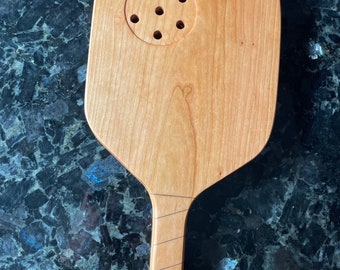 Solid Cherry Pickleball Charcuterie with recessed Ball- Cheese Board - Cutting Board