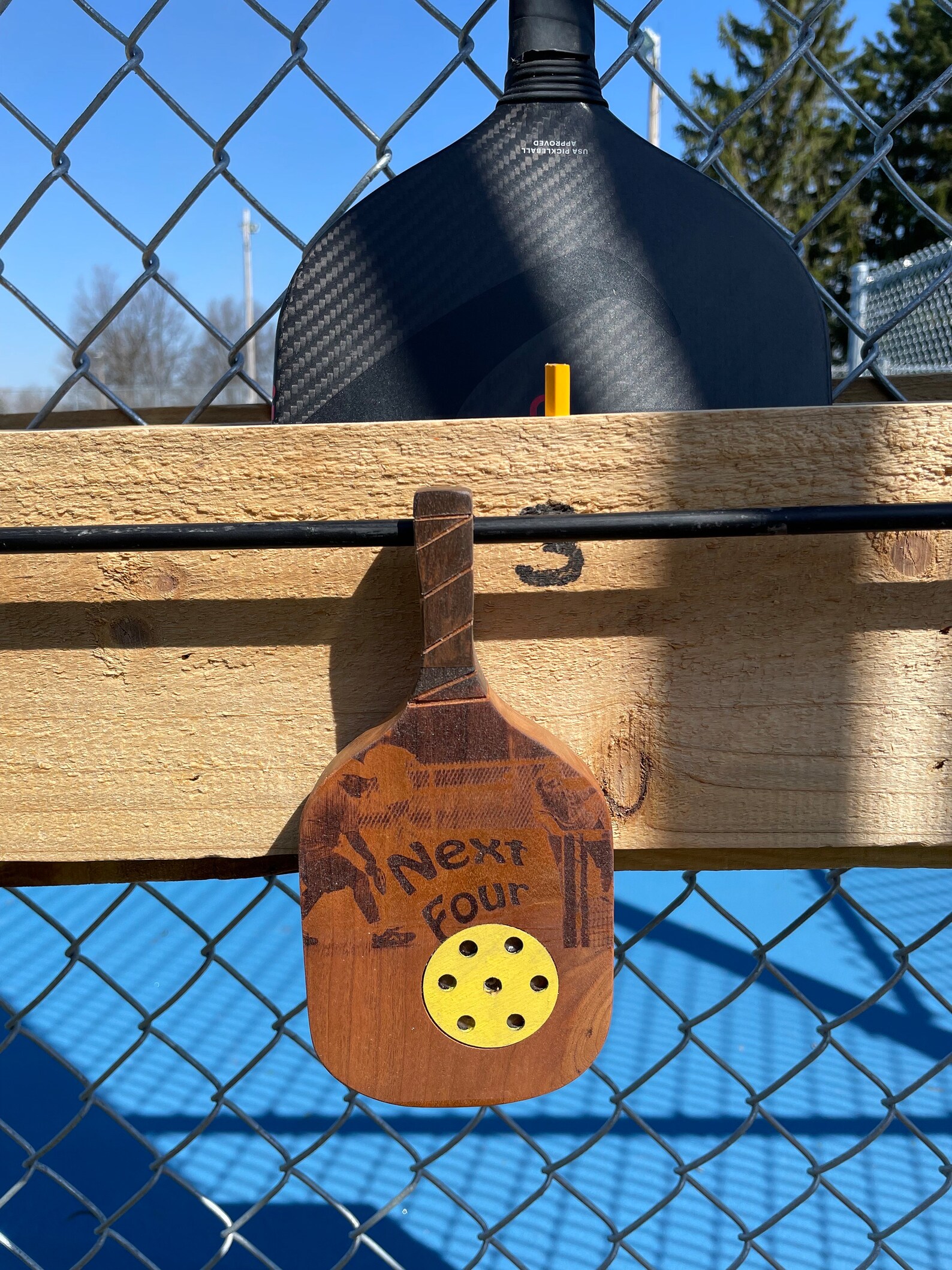Next up Pickleball Paddle Holder Rack Etsy