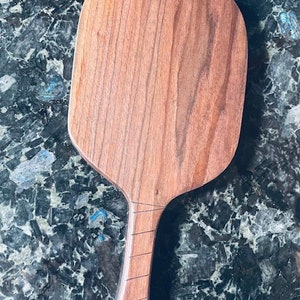 Solid Walnut Pickleball Charcuterie Paddle Size Board- Cheese Board - Cutting Board