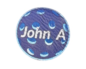 Personalized Sticker Label for your Pickleball Paddle available in 3 colors