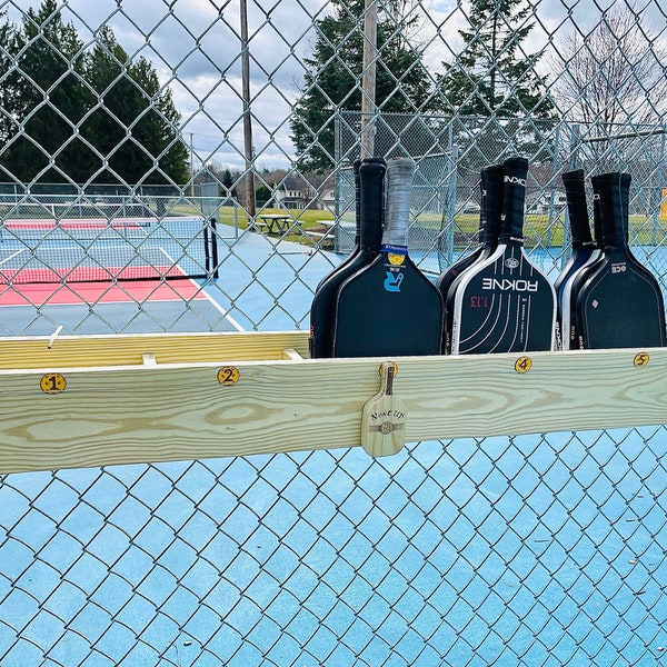 Next up Pickleball Paddle Holder Rack