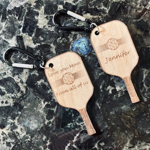 Personalized Pickleball Key Holder, or Gear Bag Holder