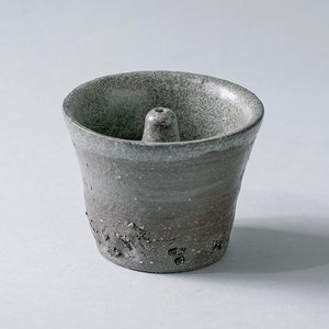 Handmade Rustic Vintage Ceramic Stick incense holder Stick and Cone Incense Tray Burner Home decor textured gray glaze