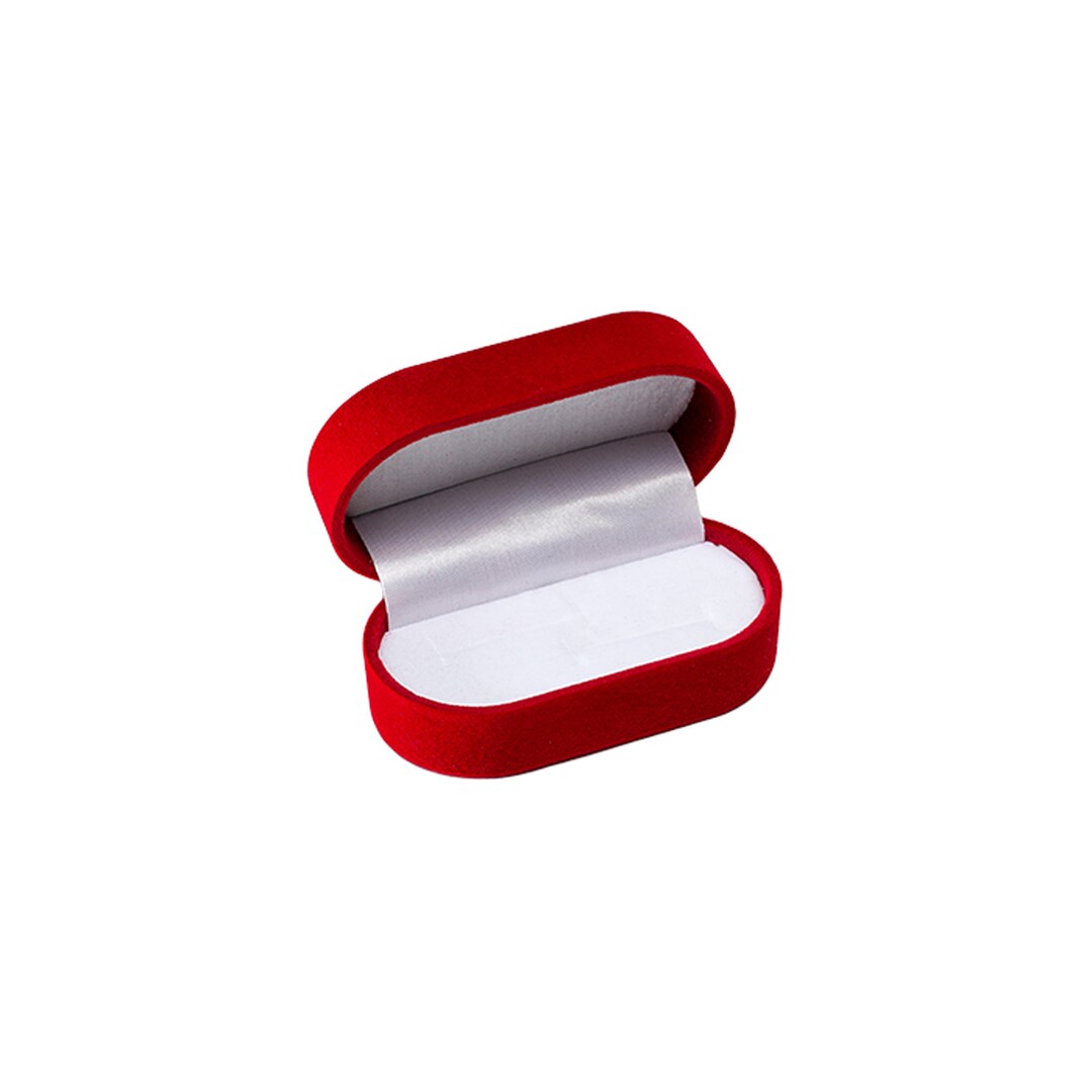 Red Velvet Wedding Ring Boxes for Diamond Jewellery, Engagement