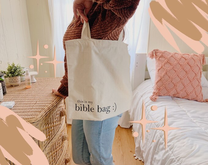This is My Bible Bag Bible Study Tote Christian Tote Bag Bible Study