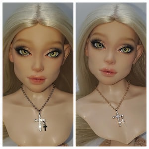 Modepuppen Schmuck verstellbare Kreuz Halsketten BJD MSD 1/4 & SD 1/3