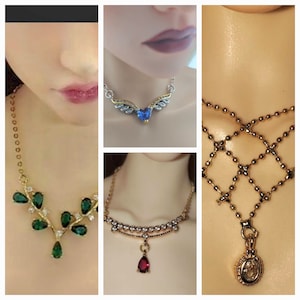 Modepuppen Schmuck Halskette 1/4 MSD & 1/3 SD BJDS
