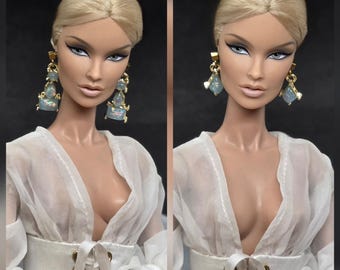 1/6 Fashion Doll Jewelry Opal Earring set Fashion Royalty, BJD,Silkstone, Jamieshow