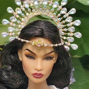 Fantasy Goddess Halo Headpiece Crown Fashion Royalty 1/6 size dolls