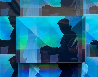Blade Runner 2049 Holographic Sticker blue