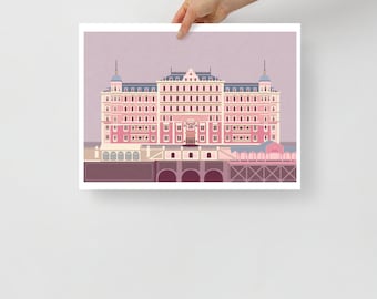 Grand Budapest Hotel fine art poster print