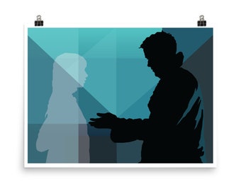 BLADE RUNNER Officer K and Joi - Fine Art Poster Print