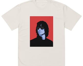 Julian Casablancas portrait Oversized faded t-shirt