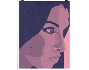 AMY WINEHOUSE Portrait Fine Art Poster Print