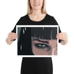 Mia Wallace Pulp Fiction Movie Poster Fine Art Print