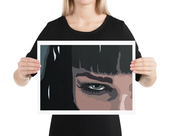 Mia Wallace Pulp Fiction Movie Poster Fine Art Print