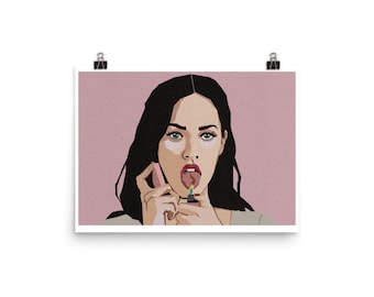 Megan Fox/Jennifer Check Fine Art Poster Print