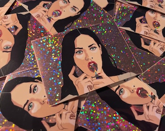 Jennifer's Body lighter glitter sticker