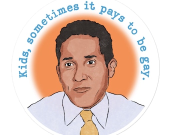 Oscar Martinez "Pays to be gay" The Office vinyl sticker