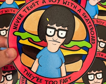 Tina Belcher vinyl sticker