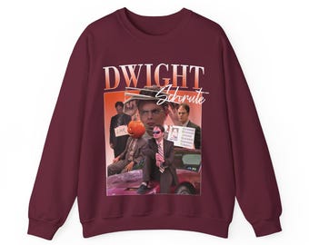 Dwight Schrute collage Gildan Crewneck Sweatshirt