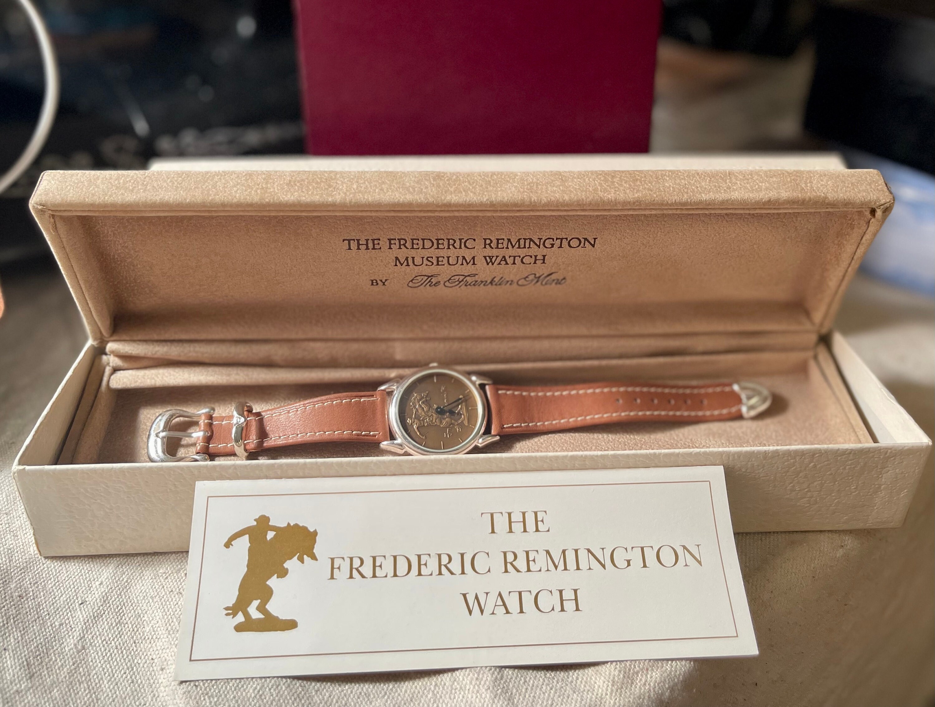 Frederic Remington Museum Watch: Franklin Mint Bronze Face 