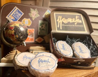Organic Tallow Soap Suitcase Gift Set: Goat, Donkey, Camel, Bison Milk Soaps