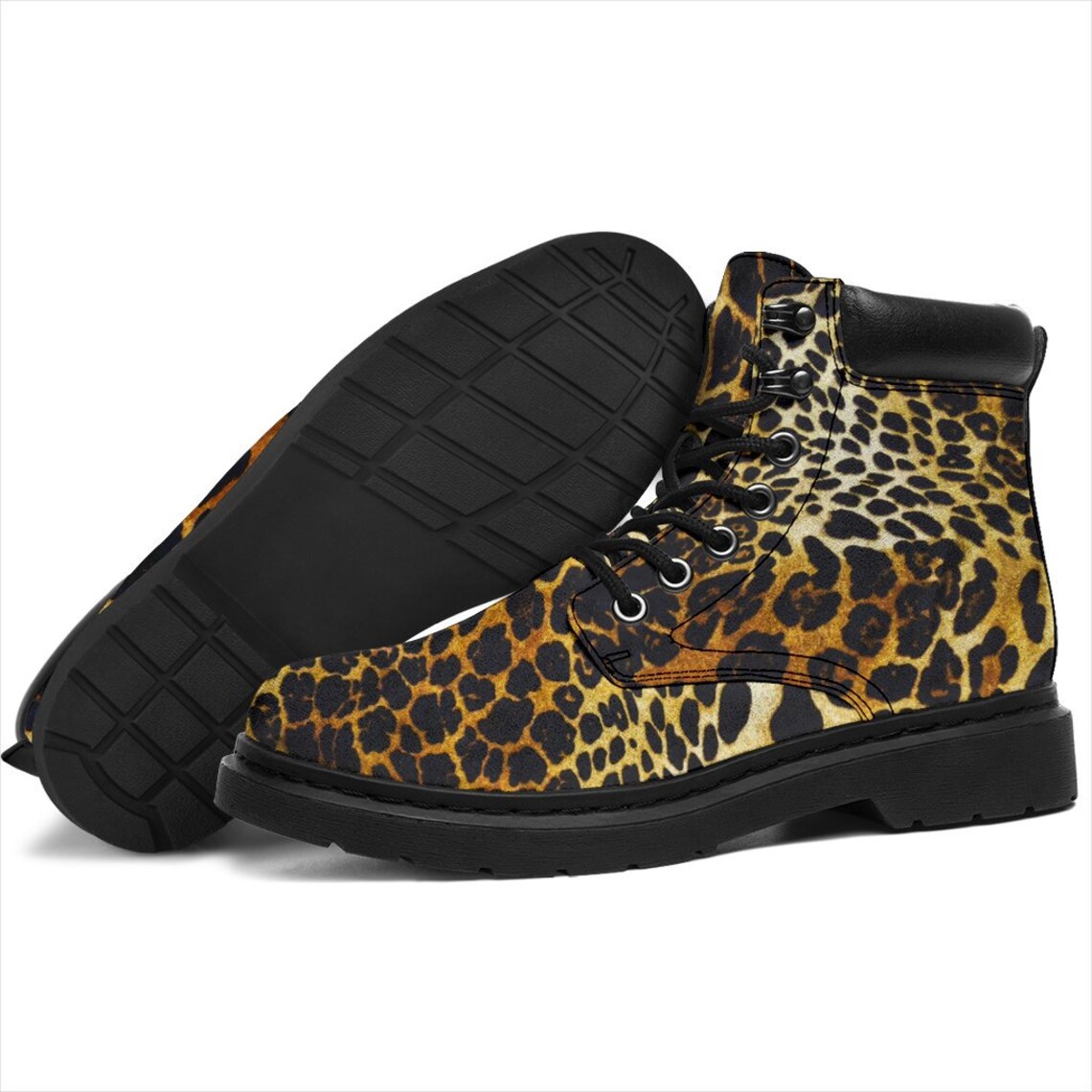 combat boots leopard