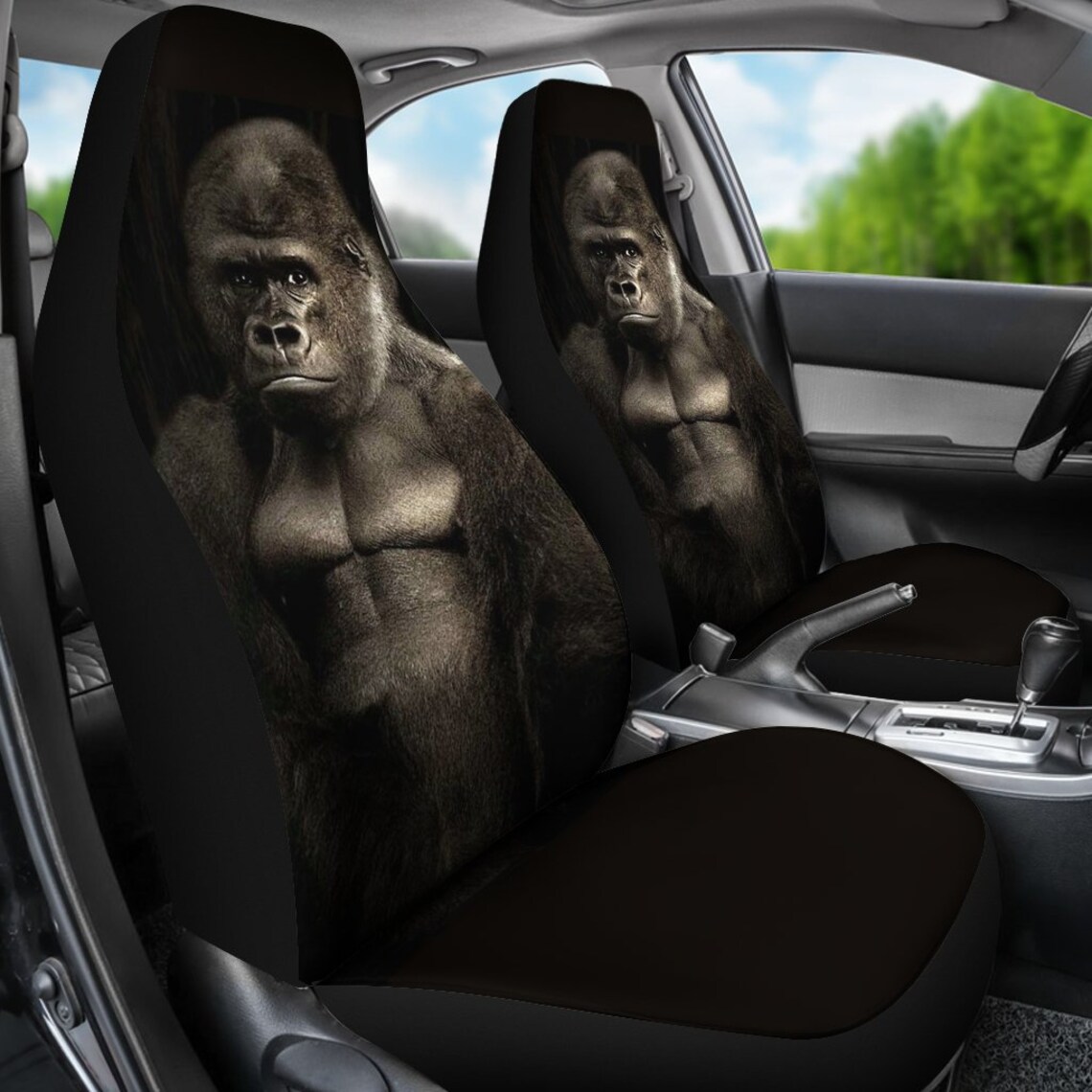 Gorillas Car Accessories Gorilla Lover Car Seat Covers For Etsy