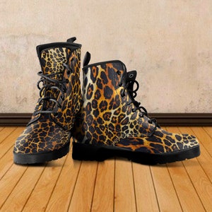 vegan leopard print boots