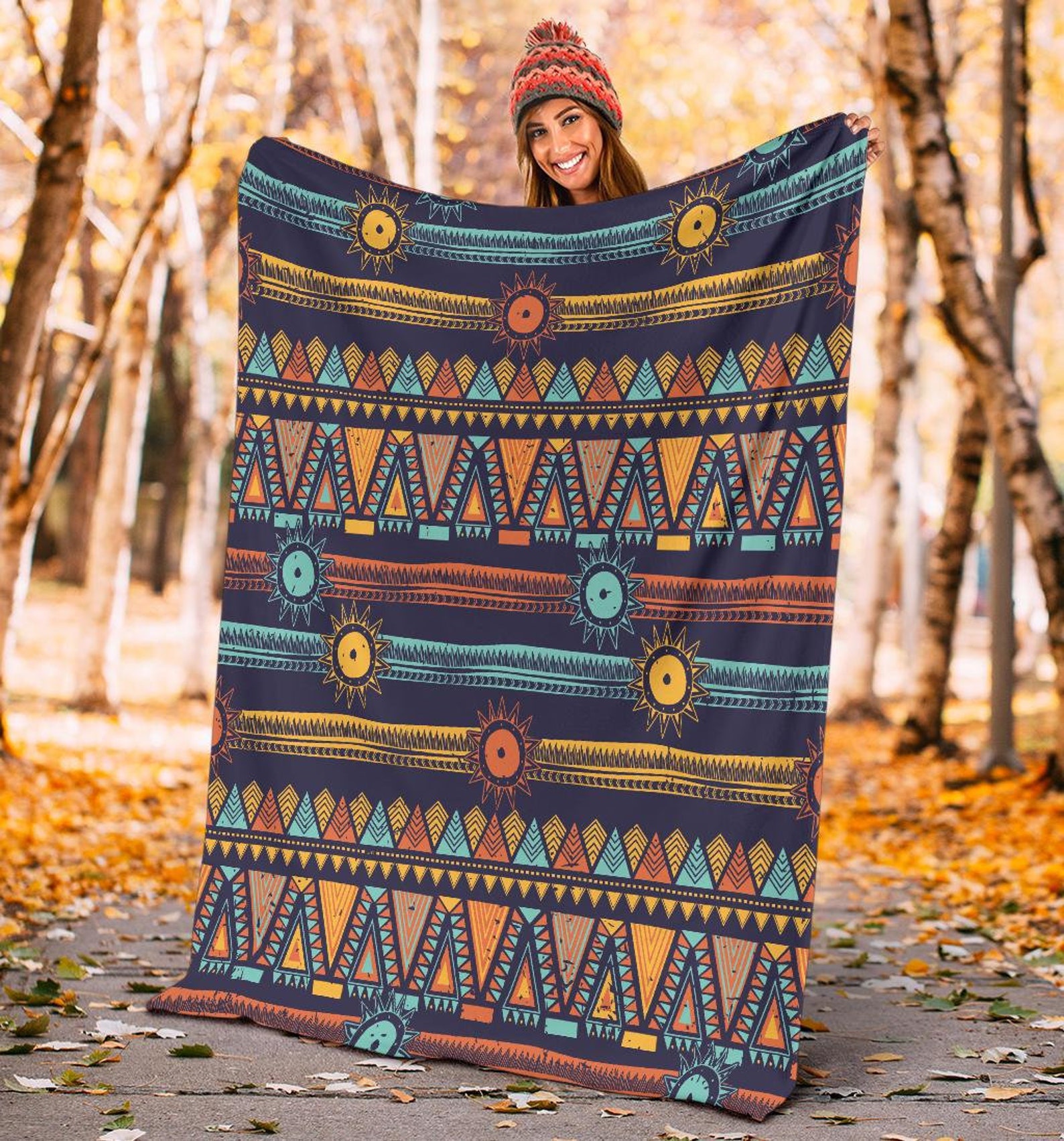 Tribal Throw Blanket Bohemian Throw Blanket Couch Throw Etsy