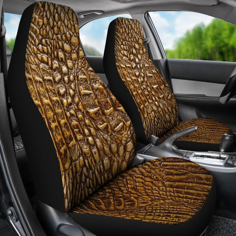 Animal Print Crocodile Art Alligator Pattern Car Seat Image 0