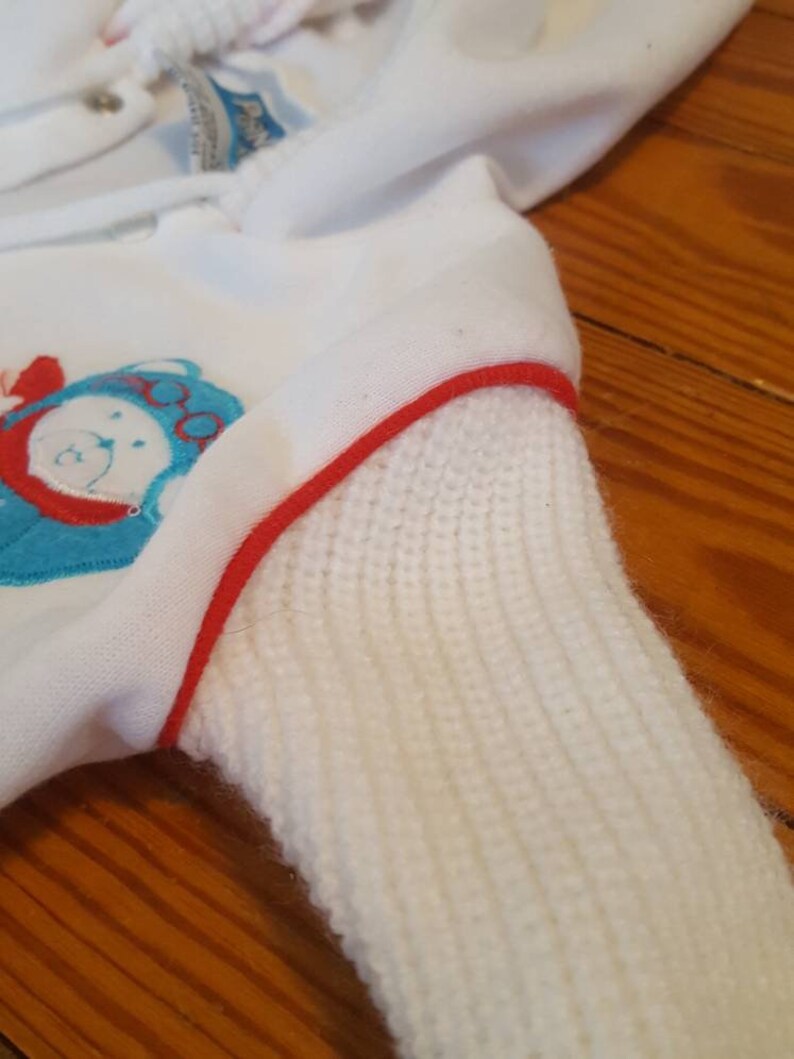 Adorable Teddy Bear Pilot snap button hoodie Super soft