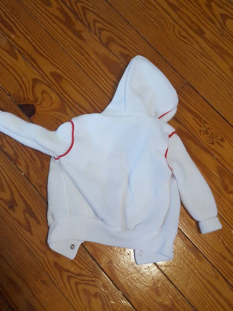 Adorable Teddy Bear Pilot snap button hoodie Super soft