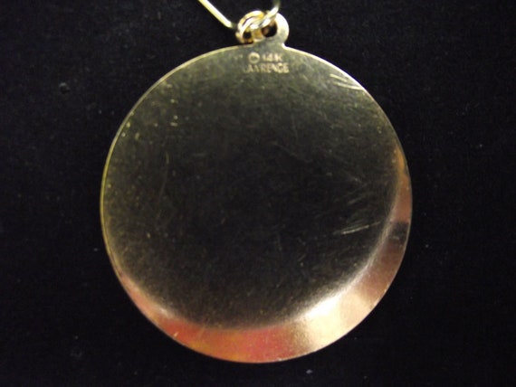 14K Solid Gold Pendant - image 3