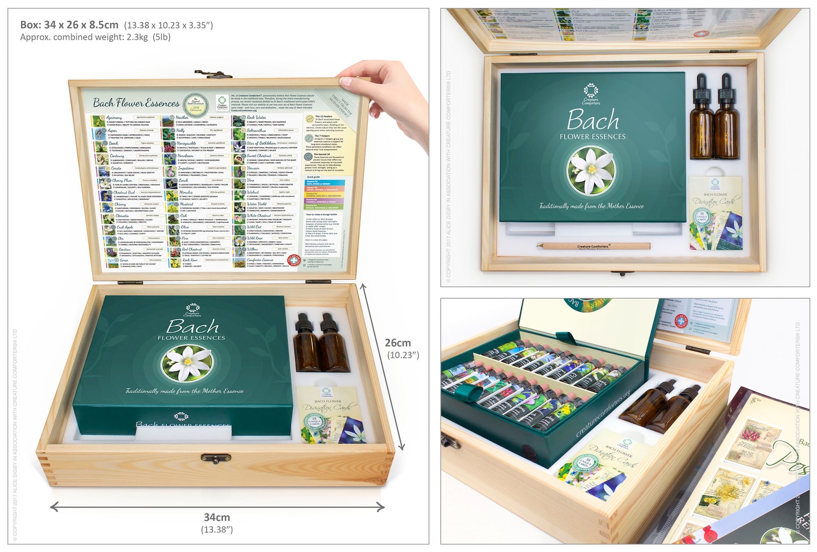 Bach Flower Essence Complete Kit in Wooden Case. Practitioner Remedy Box. Gift Set Etsy