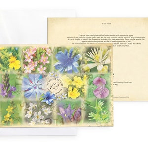 Bach-Blüten-Grußkarten. Die 12 Heiler, 3er Pack