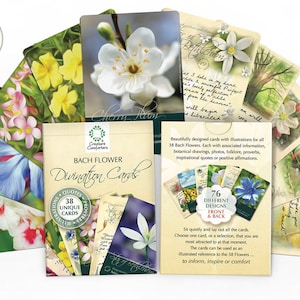 Cartões de adivinhação de flor de Bach Divination