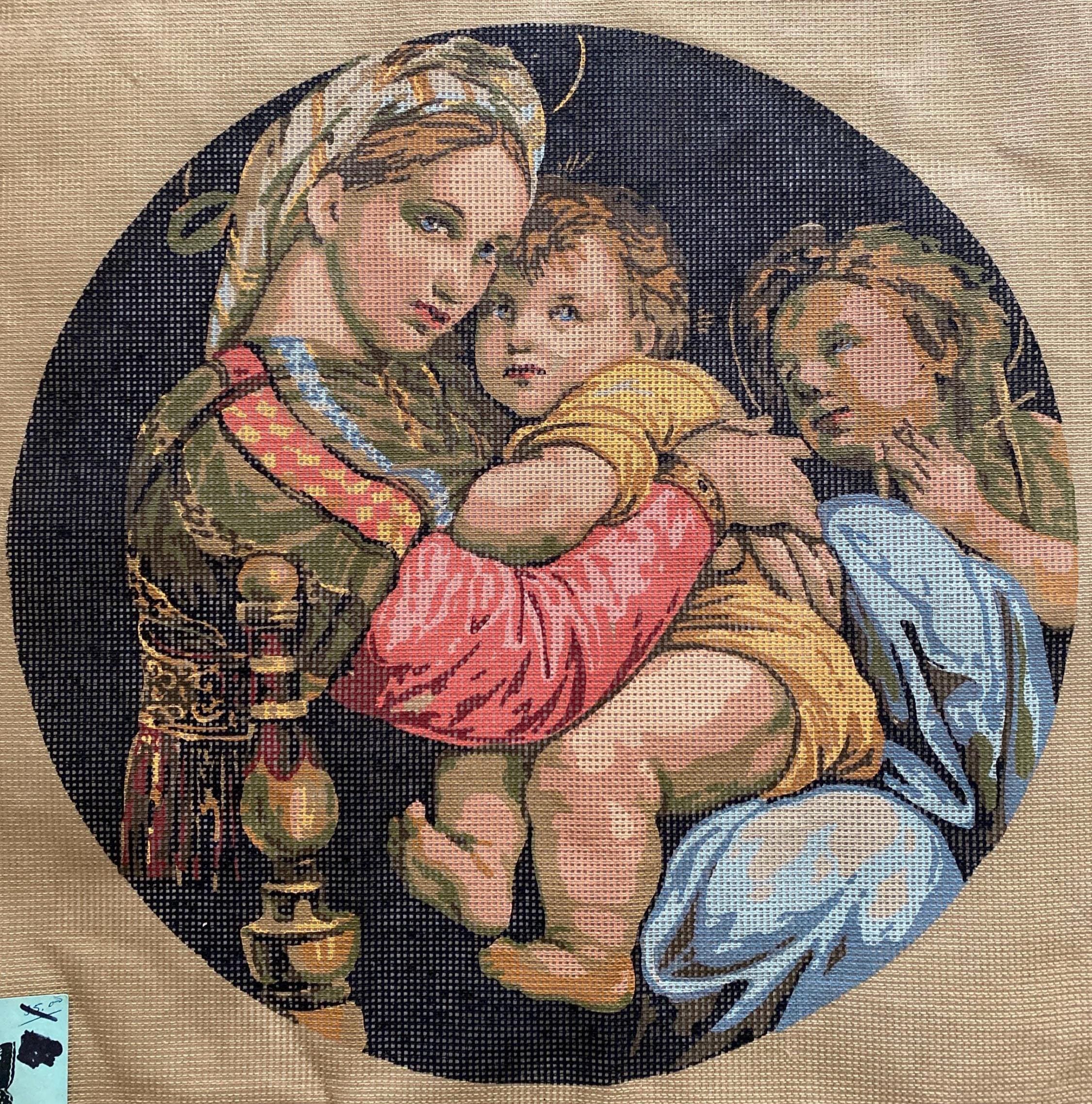 Madonna and Child Needlepoint - Etsy