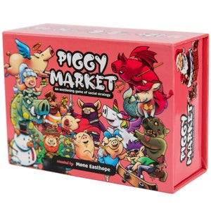 Piggy Market Fun Party Game - Jogo de cartas de leilão de estratégia social