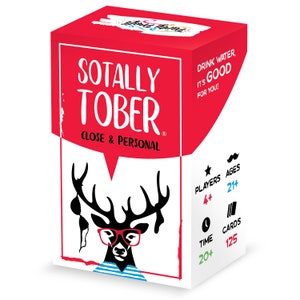 Sotally Tober Drinking Games for Adults - Close and Personal Edition for Outrageously Fun Adult Party Card Game