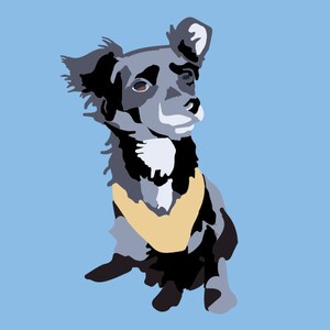 Custom Pet Portrait *Stylized* | Dog Portrait | Cat Portrait | Unique Pet Portrait | Art Print | Poster | Drawing | Illustration |