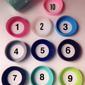 Silicone Bumper for Tumblers Cups Bottom Protectors -Accessories for Tumblers Multicolor Bumpers