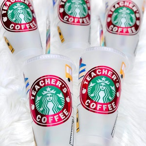 Teacher Starbucks Cup Personalisierte Tasse - Lehrer Geschenk Für Lehrer